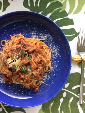 作り置き、野菜ぎっしりミートソース。