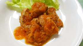 豚ヒレ肉ソテー♪塩レモンオニオンソース！