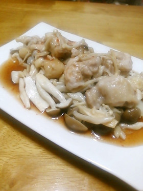 簡単！！鶏肉ときのこのレンジ蒸し