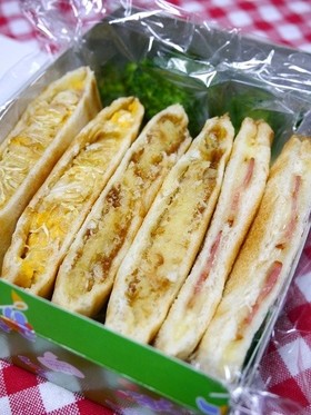 簡単！ポテ玉ツナキャベツのサンドイッチ