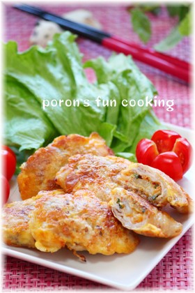 キムチチーズ入り♪豚ピカタ