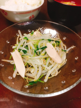 co-opの魚肉ソーセージで簡単ナムル春