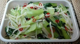 簡単うまい！男の もやしと小松菜のナムル