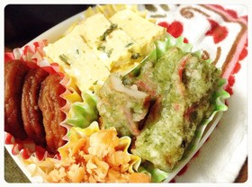 ちくわの紅生姜入り磯辺揚げ♪お弁当に❤️