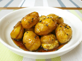 カリッとホクホク大学栗 (蜜ダレ仕立て)