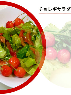 すももとレタスのチョレギサラダ