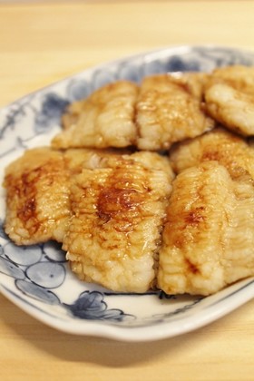 フライパンで♪うなぎのたれで鱧の付け焼き