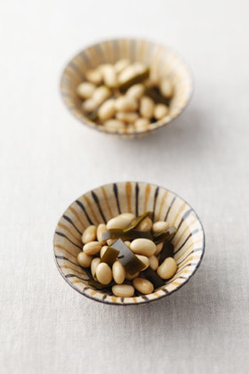 大豆と昆布の煮物