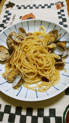 日本酒でボンゴレビアンコ