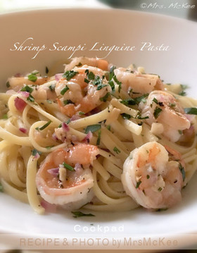 レモン風味シュリンプ・スキャンピ・パスタ