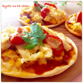 ✿サラダチキンdeミニピザパーティー✿