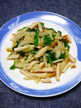 簡単！竹輪と白菜のダシ炒め