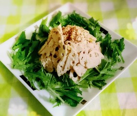 シャキシャキ食感！れんこんとツナのサラダ