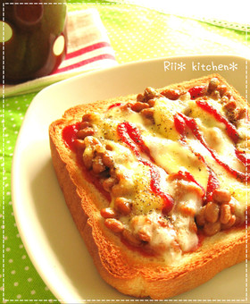  ゜ﾟ*☆納豆トースト☆*ﾟ ゜