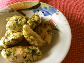 鶏ささみバター焼き〜青海苔味10分おかず