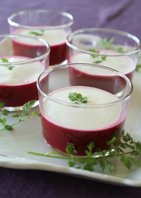 ビーツとトマトの冷たい前菜