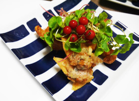 ノルウェーサーモンDe揚げワンタン