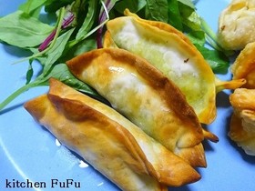 大根とひき肉のサモサ風