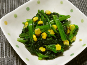 ほうれん草のバター炒め