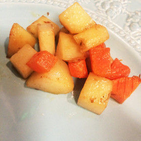 付♡コロコロポテトと人参のバターソテー