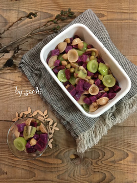 フルーツとお豆のオレキエッテサラダ