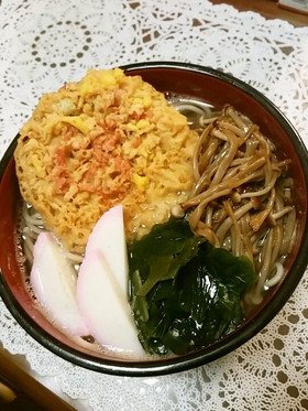 ヌードルメーカーdeきのこえび天そば♪