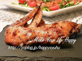 フライパンdeコク旨☆鶏手羽先の照り焼き