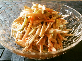 ◆レンジで簡単♡ごま香る ごぼうサラダ◆