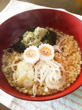 麺つゆで簡単！年越し蕎麦・うどん・雑煮♪