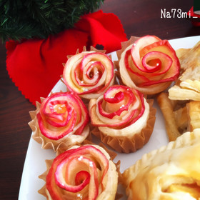 簡単すぎ！薔薇のアップルパイ❁