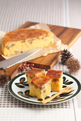 栗とナッツのバターケーキ