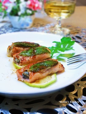 牡蠣のサルティンボッカ