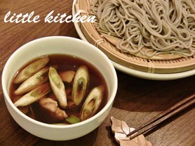 鴨せいろ風？鶏のつけ蕎麦✿