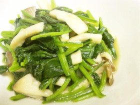 お弁当に！ほうれん草とエリンギソテー