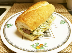 お手軽！和風焼き鳥サンド♪