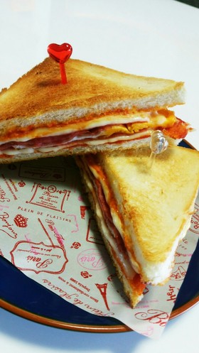 チーズとろ～り♡焼きサンドイッチ♡