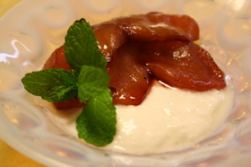 赤ワインで★りんごのコンポート