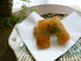 海老チーズ☆ミニ春巻