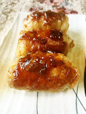 梅だれ絶品♪肉巻き梅おにぎり♪ランチに♡