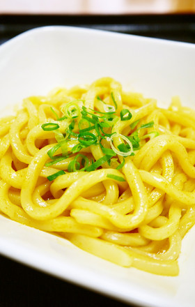 レンジで簡単！汁なし具なし★カレーうどん