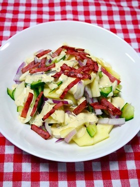 簡単！リンゴとアーリーレッドわさびサラダ