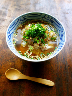 鯵のだし茶漬け