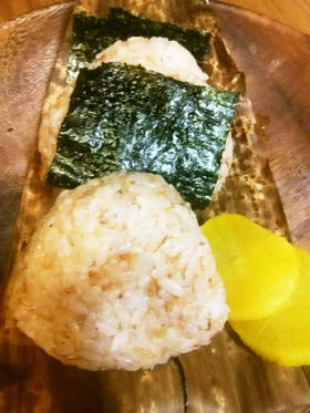 簡単♪鰹節と天かすDEサクサクおにぎり♪