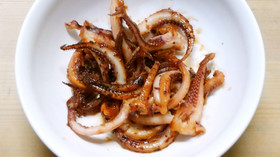 簡単♪おつまみ！イカげそのみりん醤油焼き