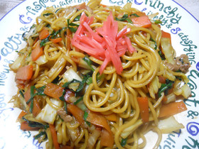 人参ニラ焼きそば