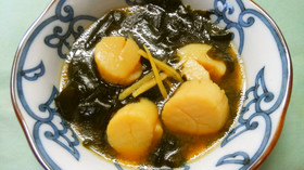 簡単☆ホタテの貝柱とワカメの中華スープ＊