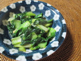 ター菜のオイマヨ炒め