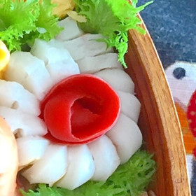 ✿お弁当を華やかに♡ちくわ花✿