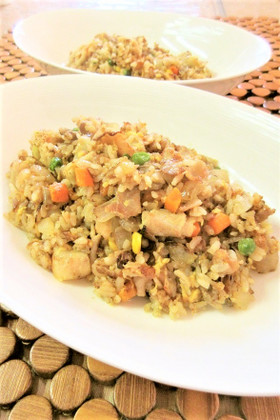 オッサンの豚バラ炒飯（オプション付き）