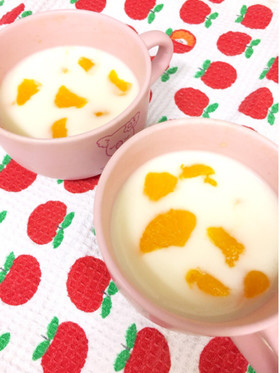 マシュマロで超簡単！杏仁豆腐風ムース♡